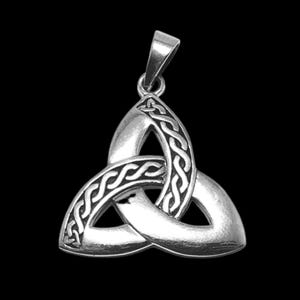 Pingente Triquetra de Prata Esterlina 925 Feito à Mão Viking Celtic Infinity Knot Pingente/Colar Jóias de Prata Acessórios Presente por VINTZ