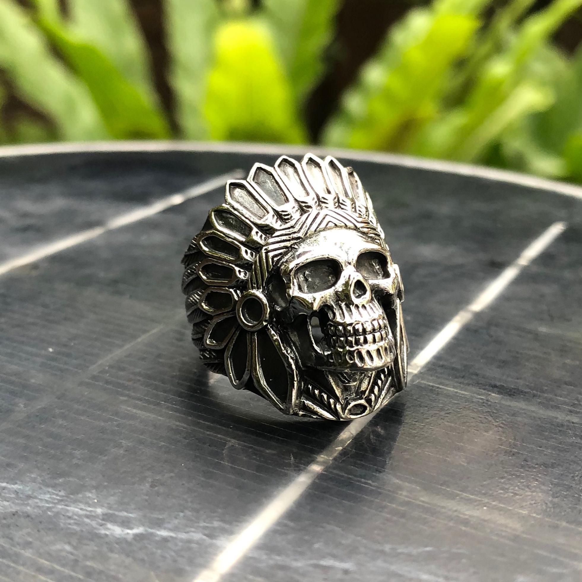 Handcrafted 925 Sterling Silver Indian Native American Tribe