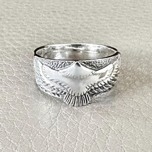 Handgemaakte 925 sterlingzilveren adelaarsring Native American Indians Tribe Bird Falcon Hawk Ring zilveren sieraden accessoire cadeau van VINTZ