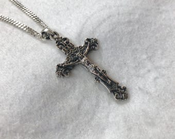 ハンドメイド 925 スターリングシルバー イエス クロス 十字架