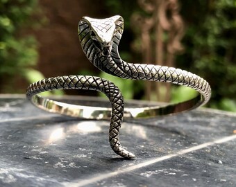 ハンドメイド 925 スターリングシルバー キングコブラ サーペント