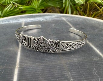 ハンドメイド 925 スターリングシルバー フリーメイソンブレスレット