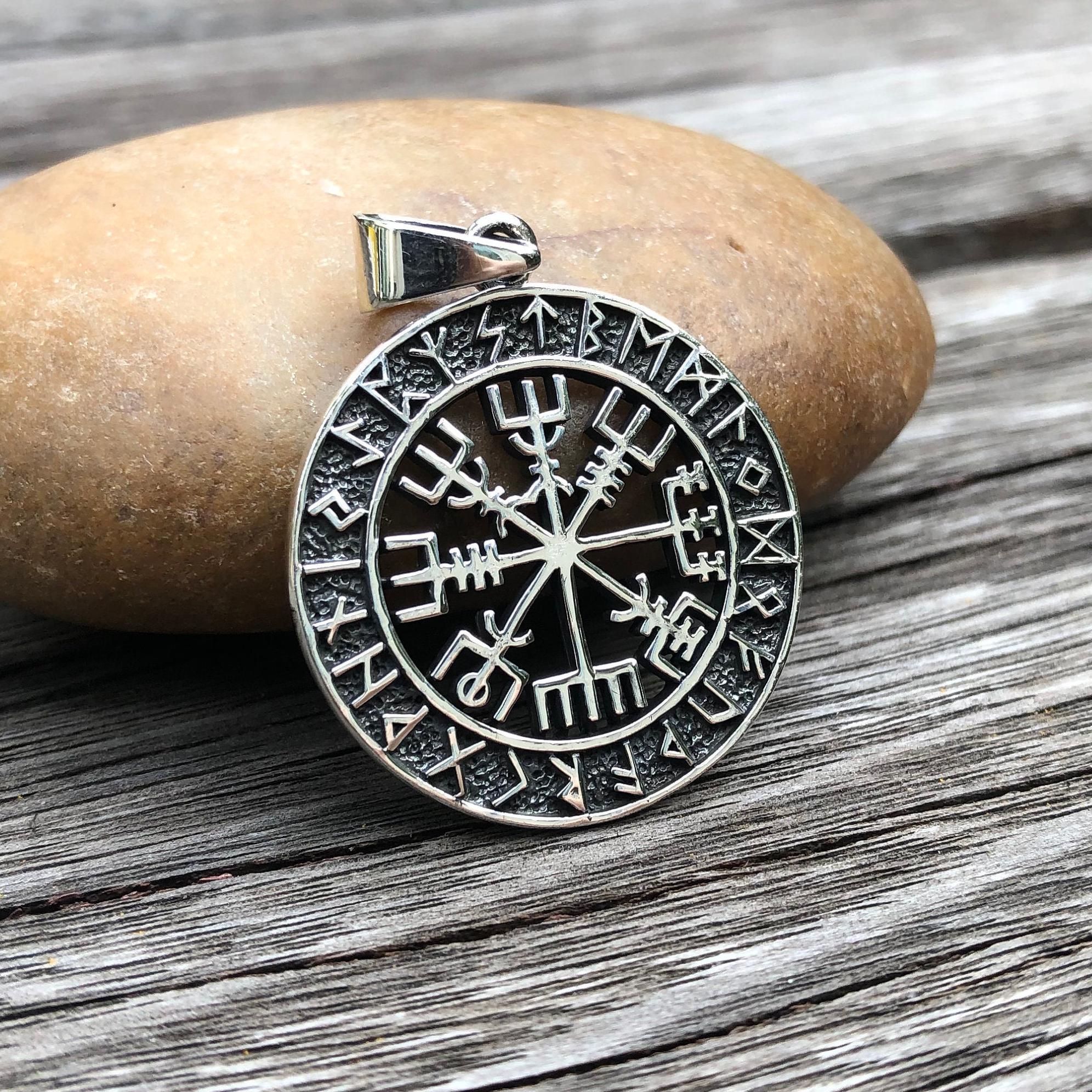 ハンドメイド 925 スターリングシルバー Vegvisir ケルトノット