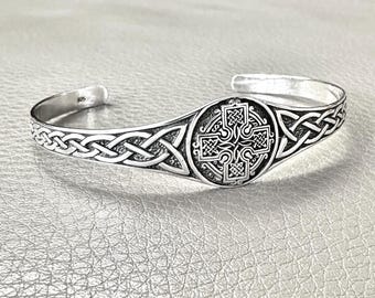 Bracciale croce celtica realizzato in argento - Italia