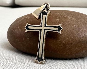 Handcrafted Brass Cross Christian Jesus Christ Crucifix Pendant/Necklace Fashion Jewelry Accessories Gift VINTZ