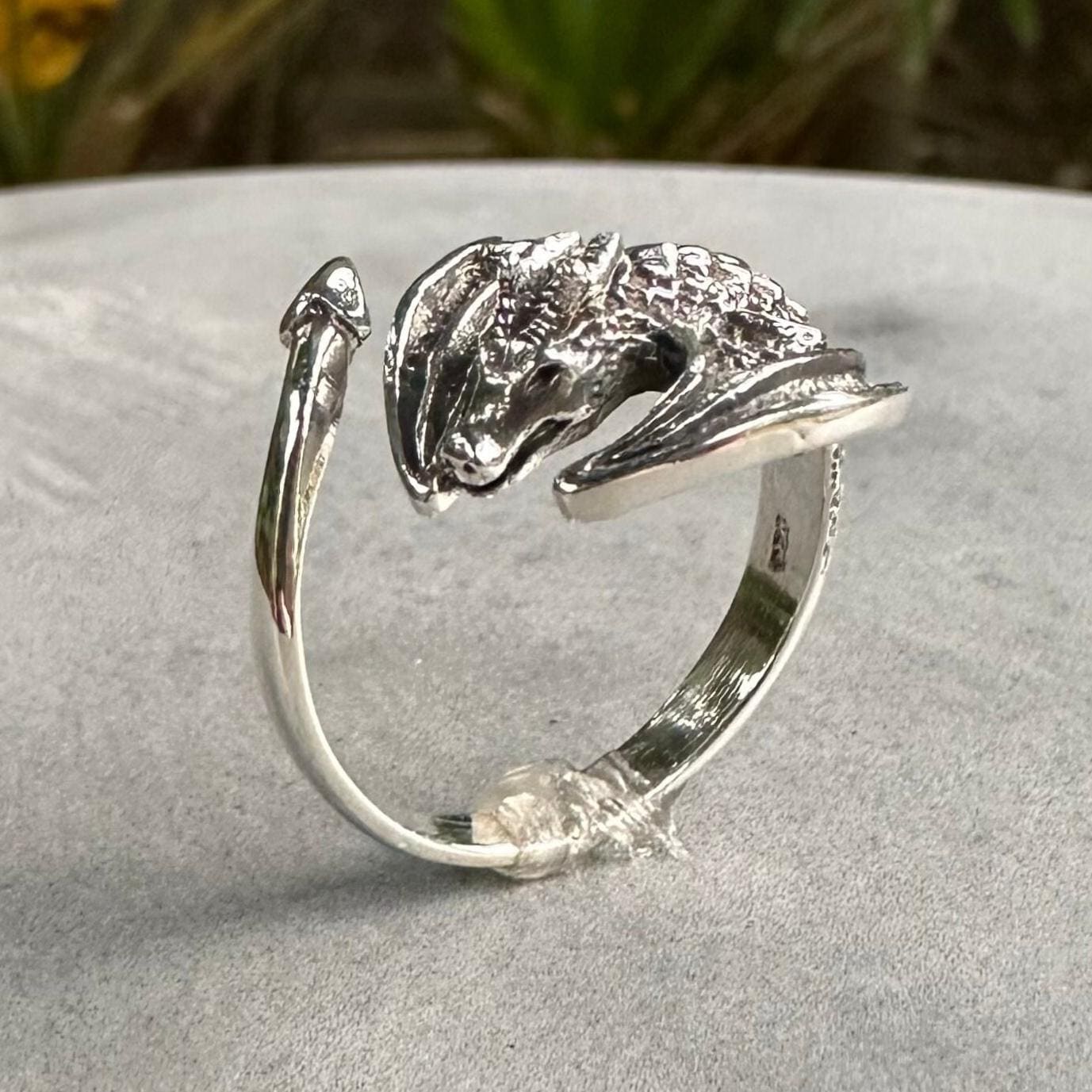 Handcrafted 925 Sterling Silver | Wyvern Ring | Dragon Middle