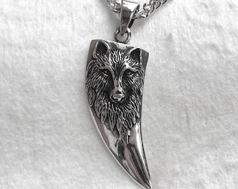 手作り925スターリングシルバーフェンリルペンダントバイキング神話狼
