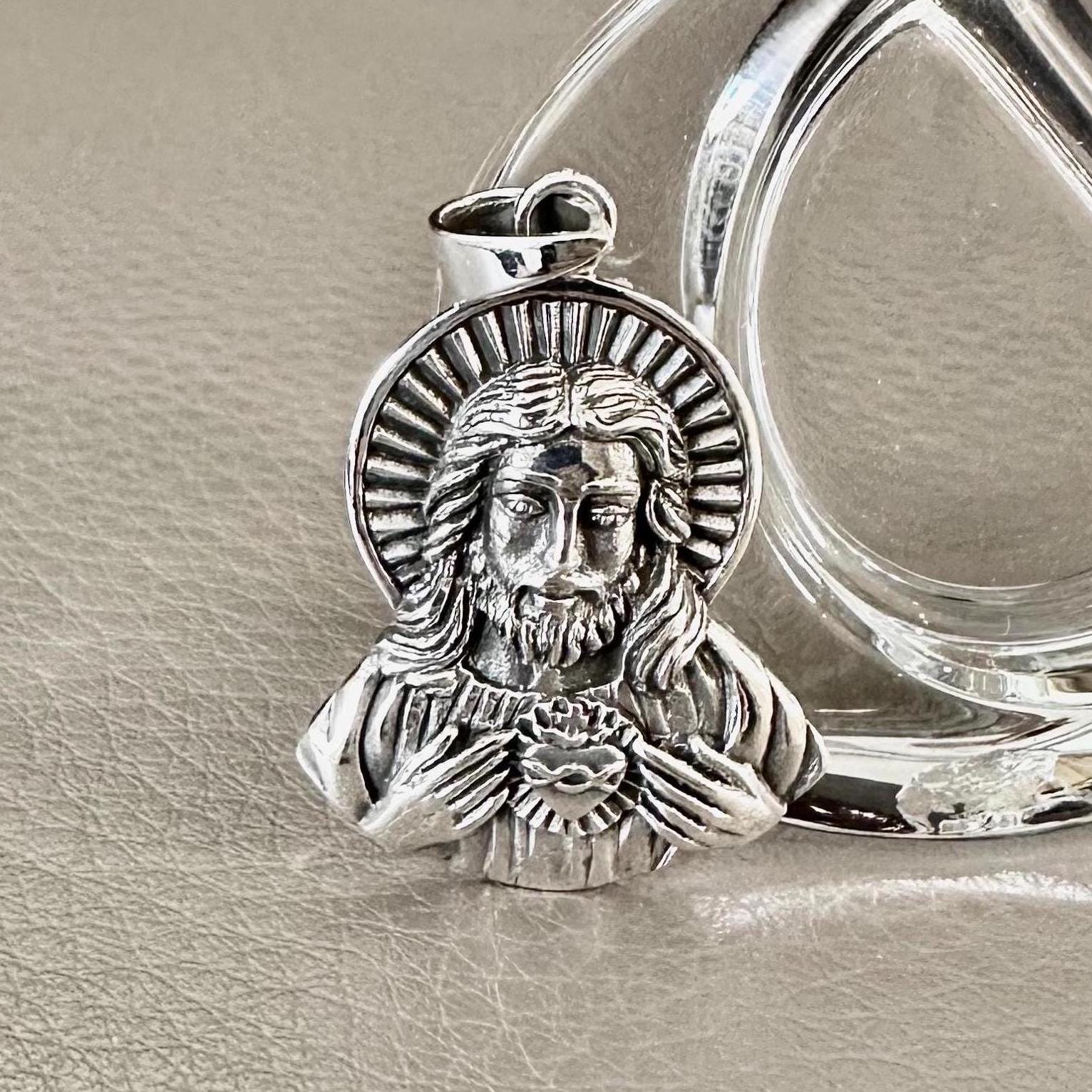Handcrafted 925 Sterling Silver Jesus Christ Pendant YHWH Yahweh