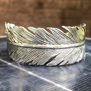 ハンドメイド 925 スターリングシルバー バードフェザー ネイティブアメリカン トライブ イーグル ブレスレット ジュエリー アクセサリー VINTZ