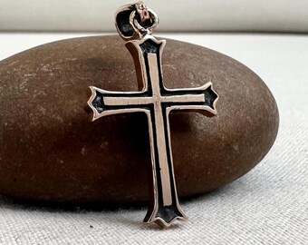 Handcrafted Bronze Cross Christian Jesus Christ Crucifix Pendant/Necklace Fashion Jewelry Accessories Gift VINTZ