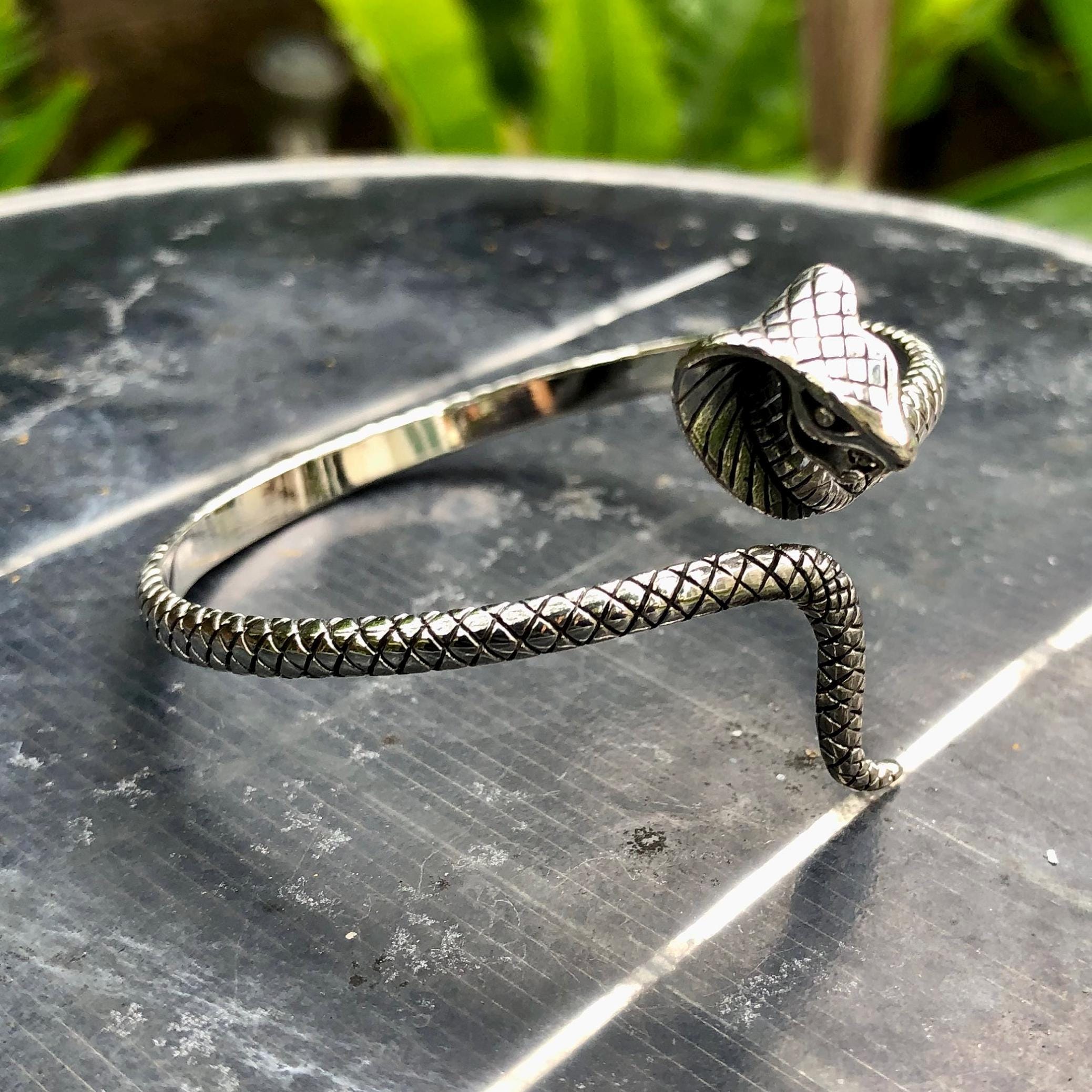 ハンドメイド 925 スターリングシルバー キングコブラ サーペント