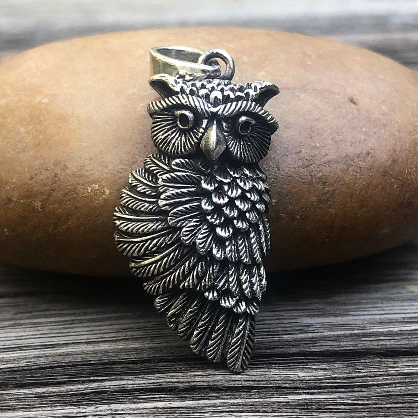 Handcrafted 925 Sterling Silver Owl Bird Pendant/Necklace Women Fashion Jewelry Accessories Gift VIN