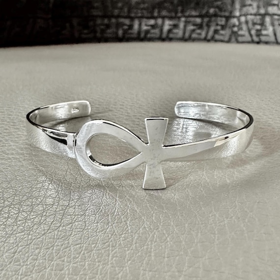 Bracciale Croce Ankh Vita In Argento Sterling – Lunghezza 17,8 Cm - 4
