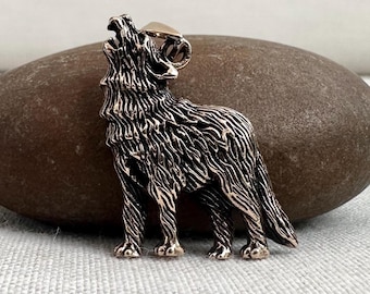 Handcrafted Brass Fenrir Viking Wolf God Norse Mythology Pendant/Necklace Jewelry Accessories Gift VINTZ