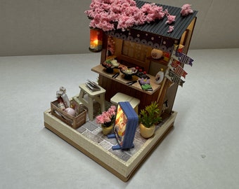 Tiny Noodle House Miniature- Fully Assembled