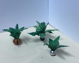 Artificial Dollhouse-sized Ferns