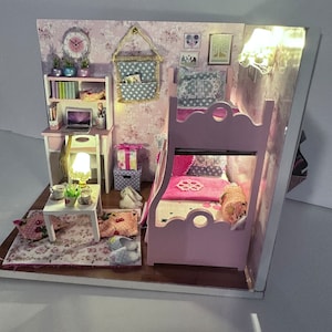 Bunkbed Bedroom Miniature- Fully Assembled