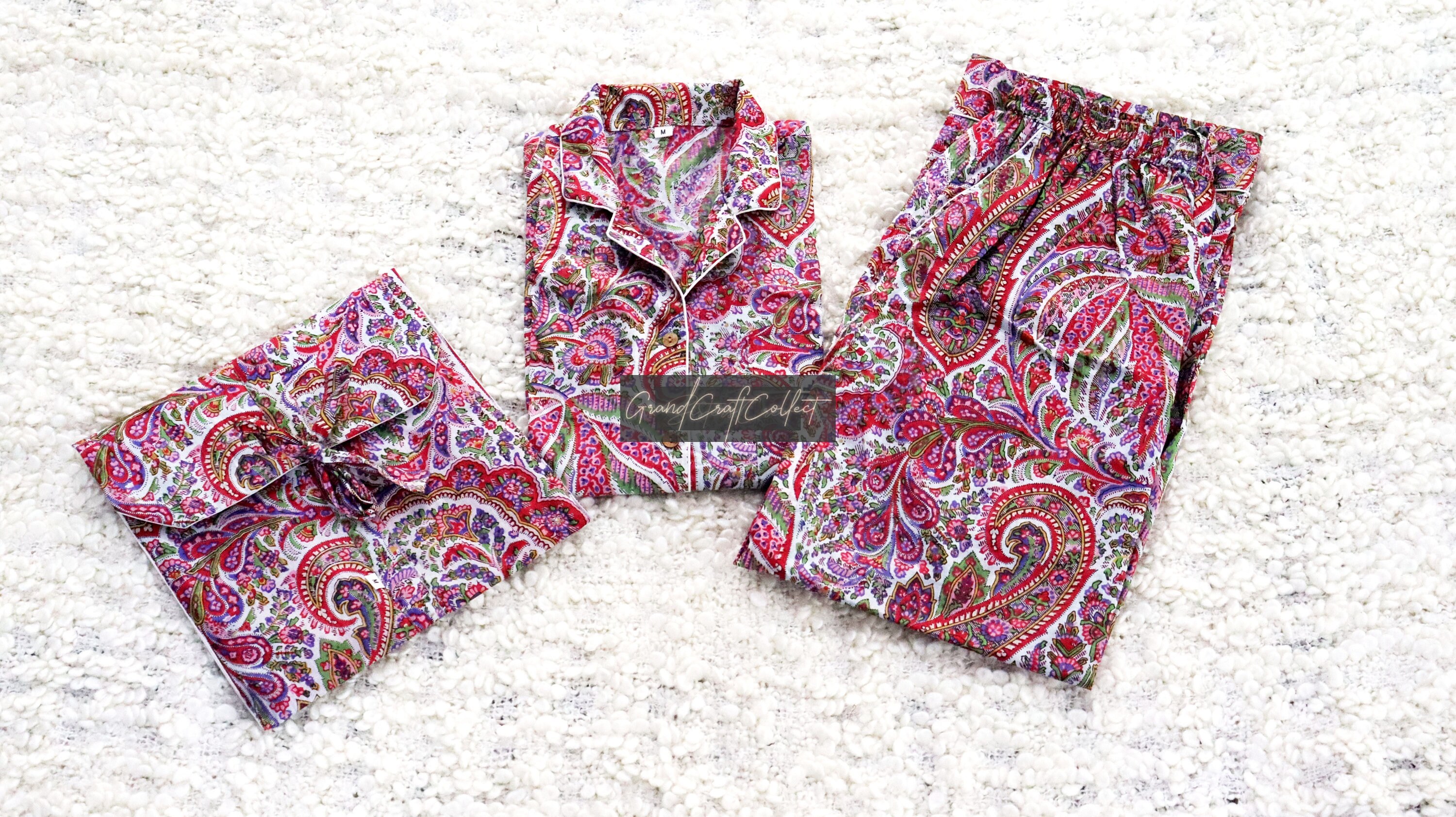 Women's paisley pajamas hotsell