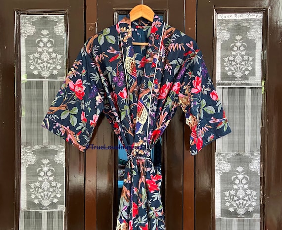 Sanskara' Kimono Dressing Gown-Boho Black – Verry Kerry: Unique Ethical  Clothing