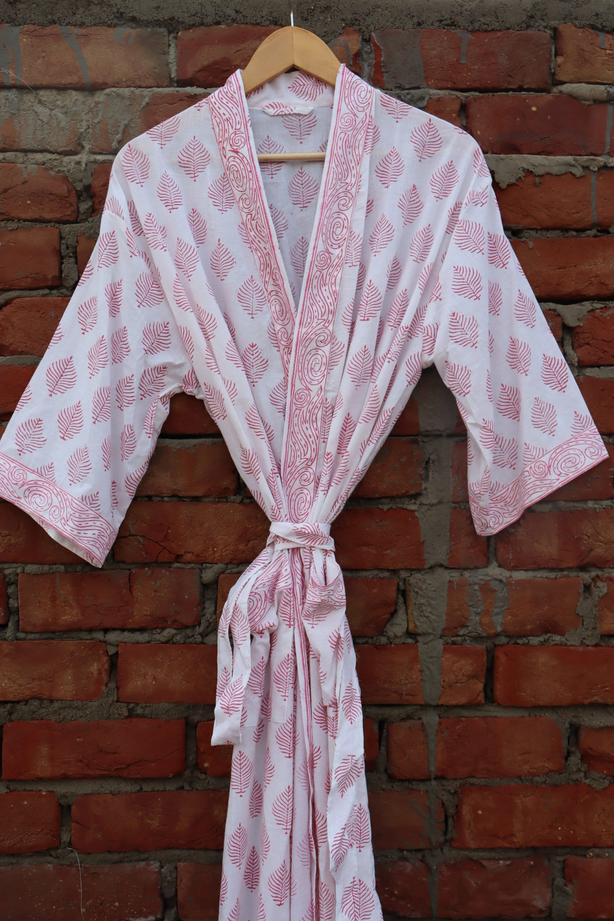 Block print robes bridesmaid kimono robe floral kimono | Etsy