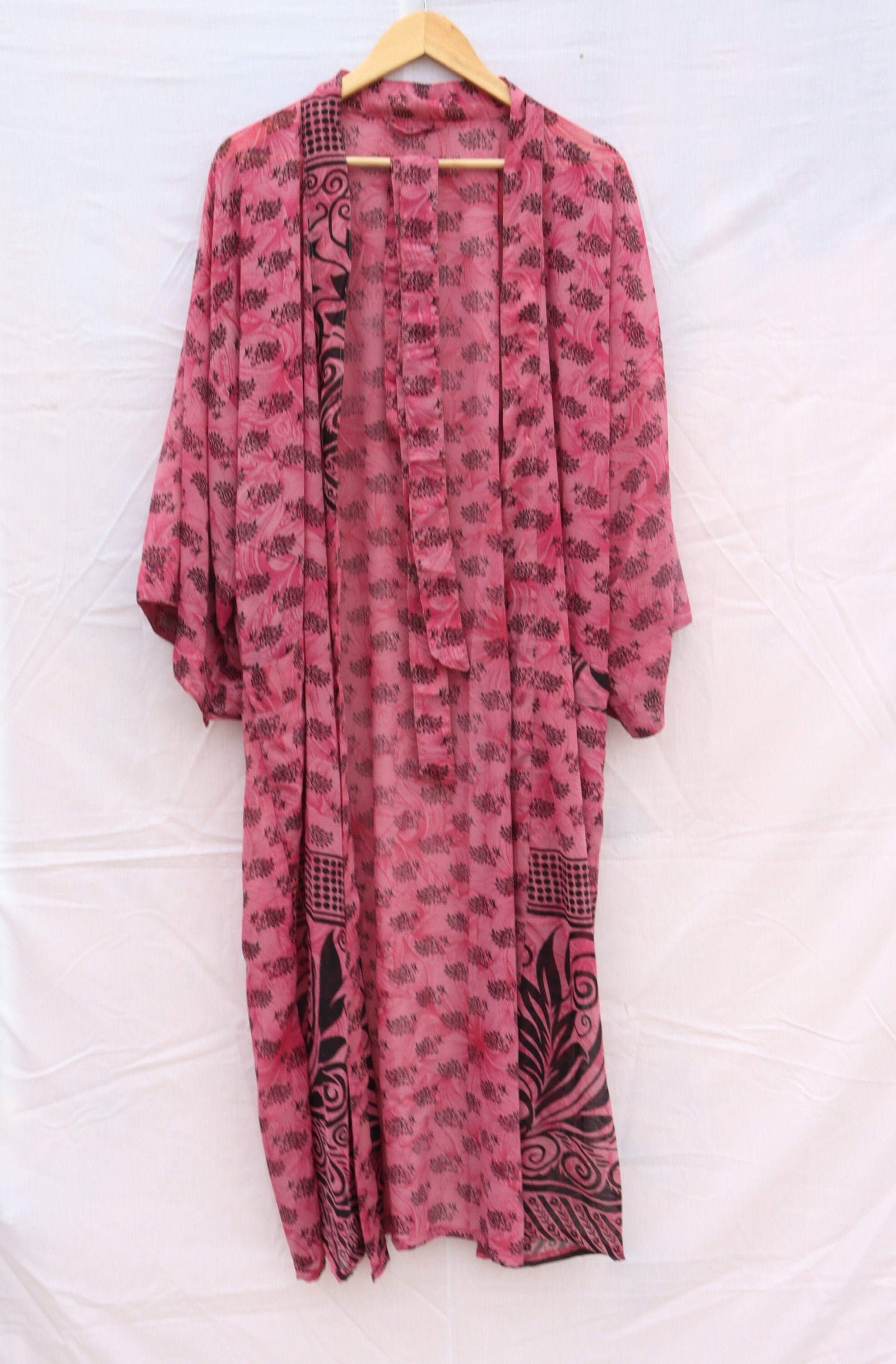 Silk sari kimono Indian Handmade Vintage Design Bohemien | Etsy