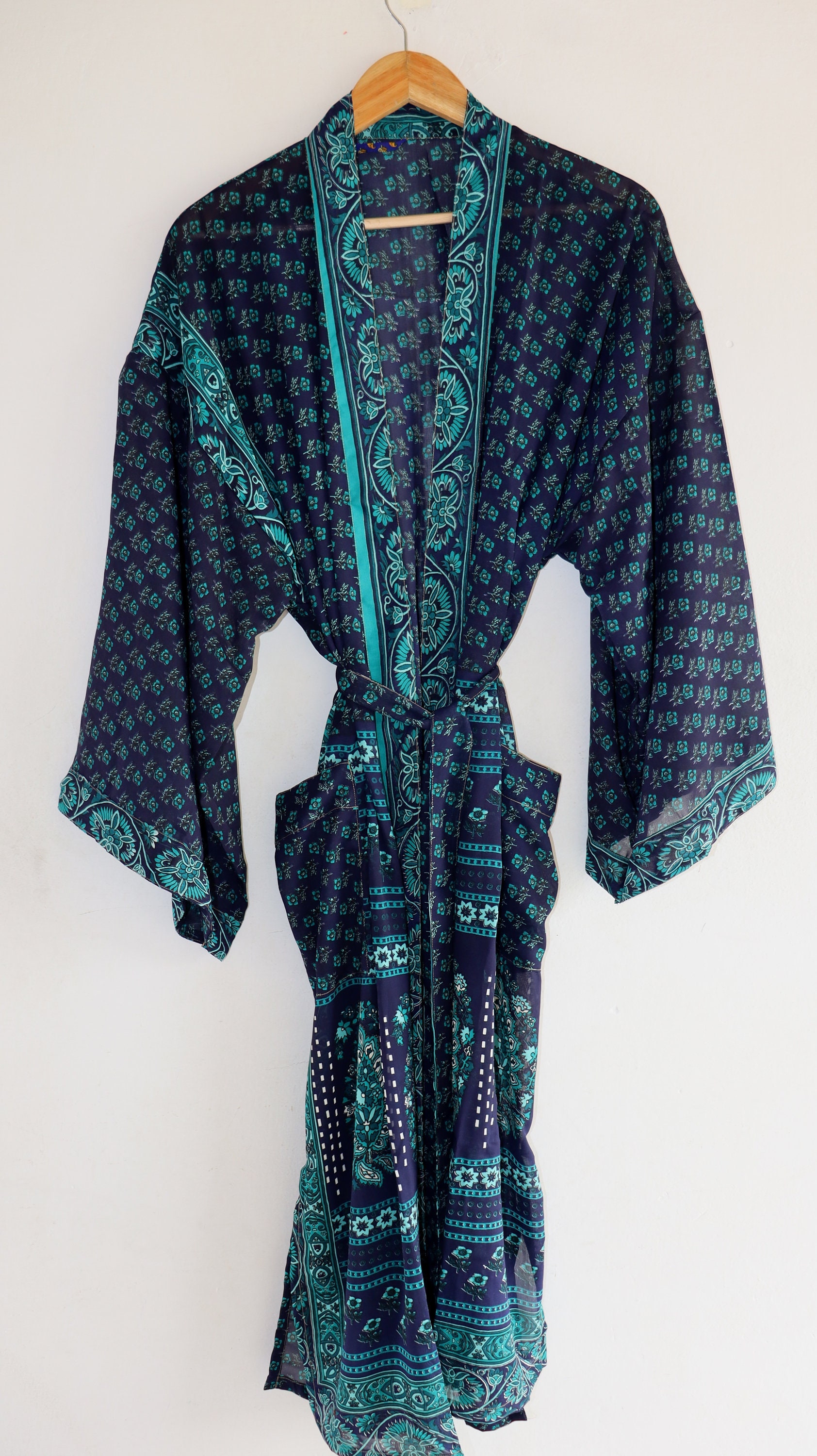EXPRESS SHIPPING Silk Polyester Kimono Vintage Kimono Etsy