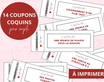 Coupons coquins à imprimer - pour adultes | Saint-Valentin
