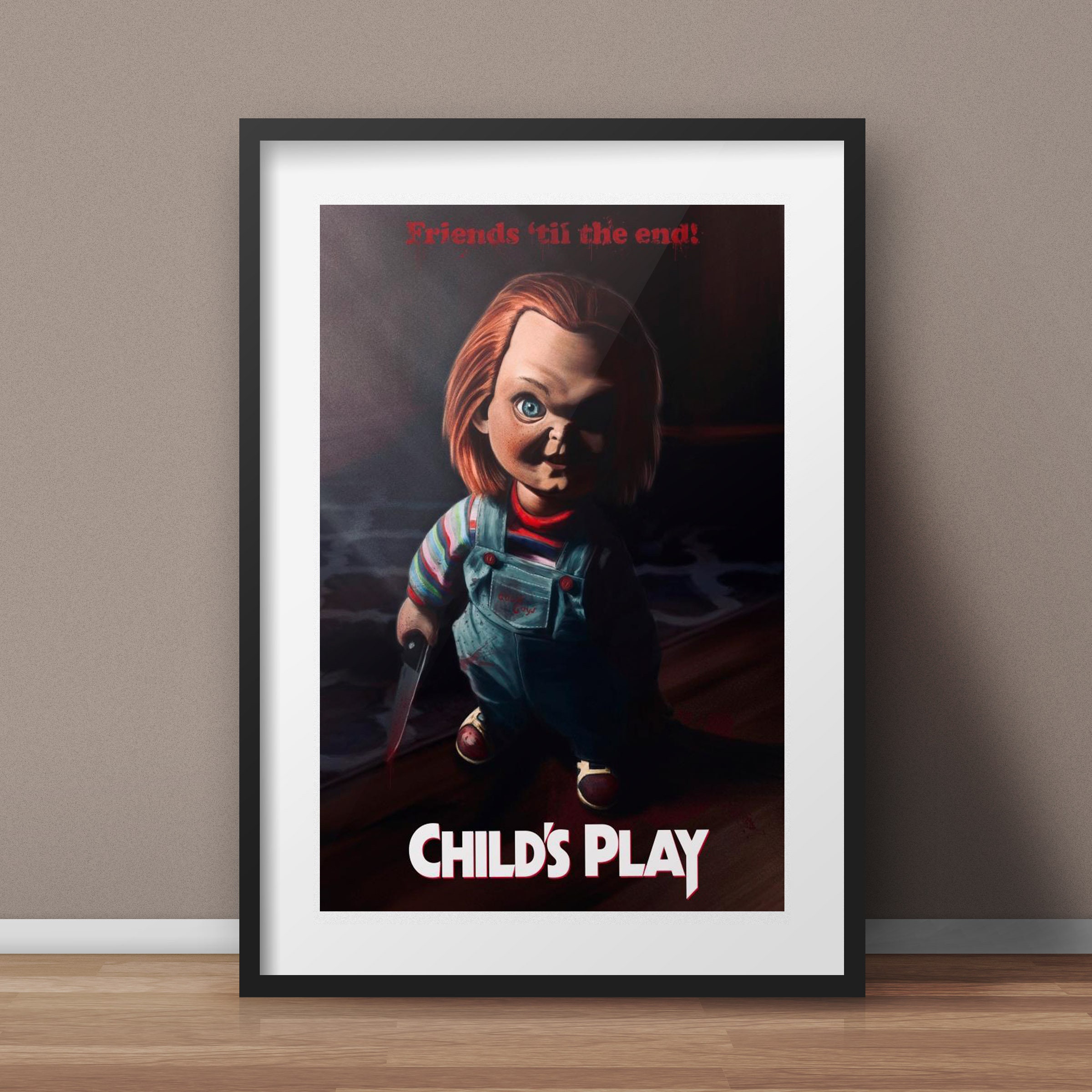 CHUCKY CHILDS PLAY 2 Horror Movie Poster HD Canvas Print 12 16 20 24" Sizes 