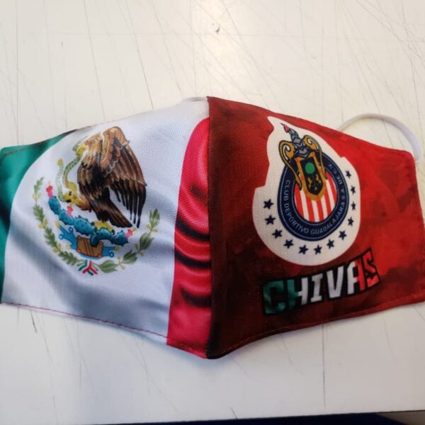 C.D. Guadalajara, Mexico Chivas Face Mask  creativeproducts2020 Face maskThese face masks are 2 layered with first layer that touches