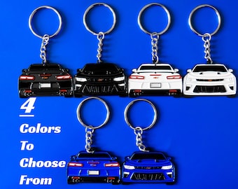 Portachiavi per Chevy Camaro SS 6a generazione 2-SIDED 2016-2018 Portachiavi regalo per proprietari e fan