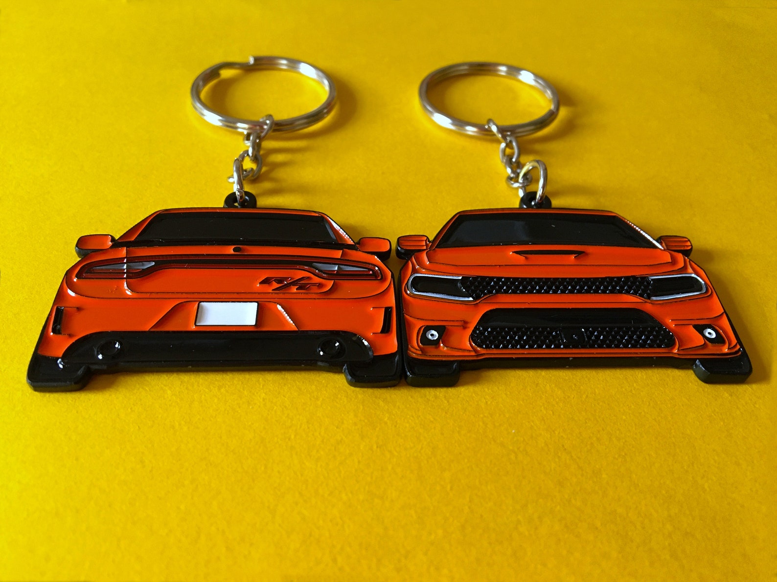 Dodge Charger R/T Scatpack Keychain DoubleSided Go Mango Etsy