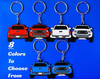 Keychain For Tacoma 3rd Gen DOUBLE-Sided 2016-2022 Key Ring Gift For 4x4 Enthusiasts