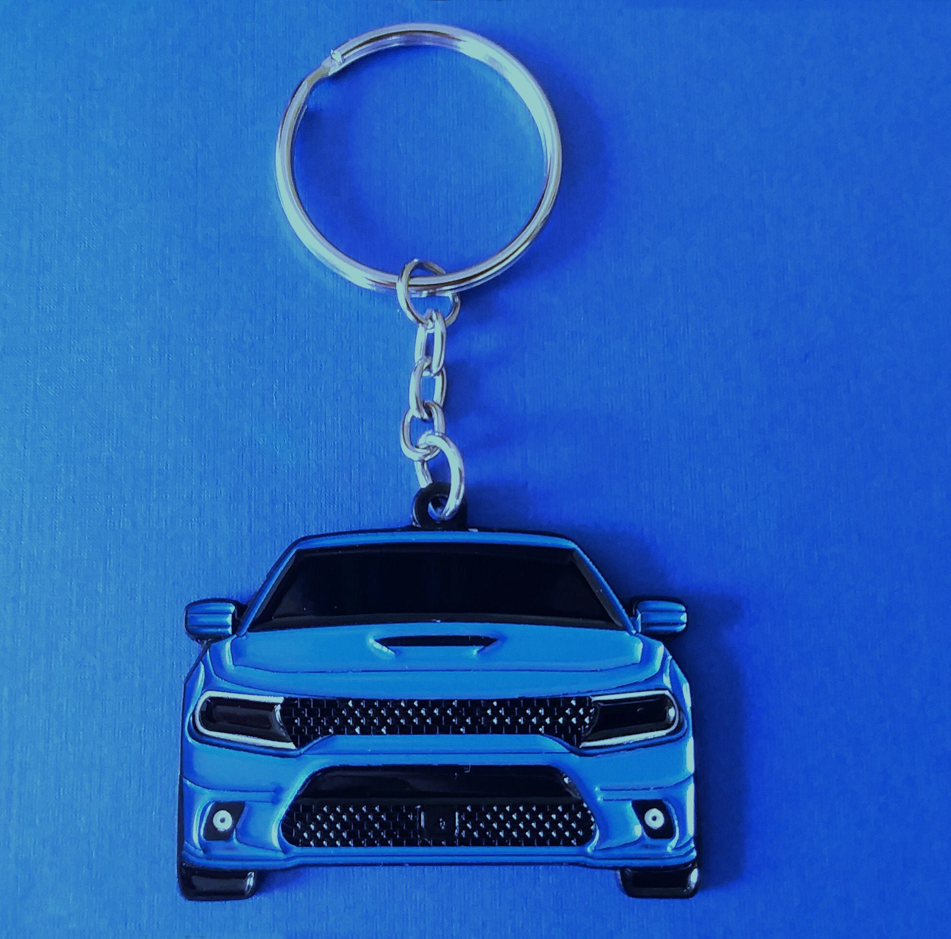 Dodge Charger R/T Scatpack Keychain DoubleSided B5 BLUE Etsy