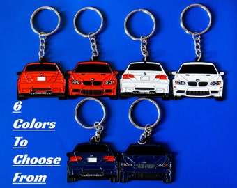 Keychain FOR BMW E92 M3 2007-2013 DOUBLE-Sided Bimmer Accessories Gifts For Car Guys & Enthusiasts