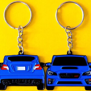 Keychain for Subaru WRX Sti Enamel Double-sided JDM Keyring Gifts for ...