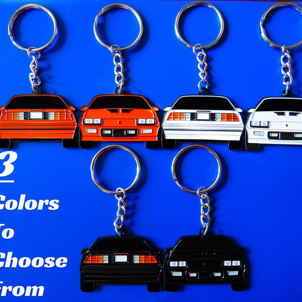 Keychain For Chevy Camaro 3rd Gen DOUBLE-Sided 2016-2018 Key Ring Gift For Car Enthusiast, Gearhead, Muscle Car Lover, Dad, Him, Her, Father