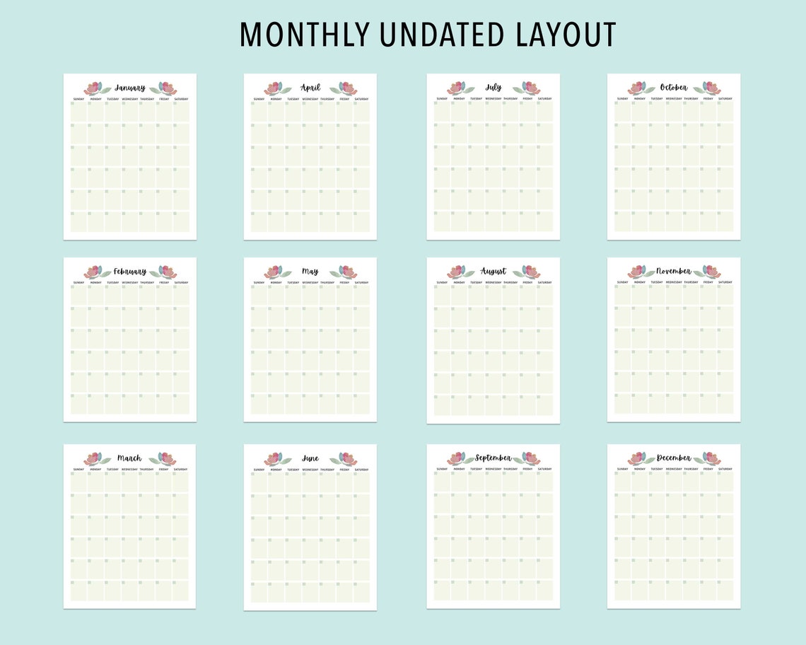 Printable Planner Bundle: Daily Weekly and Monthly Planner | Etsy