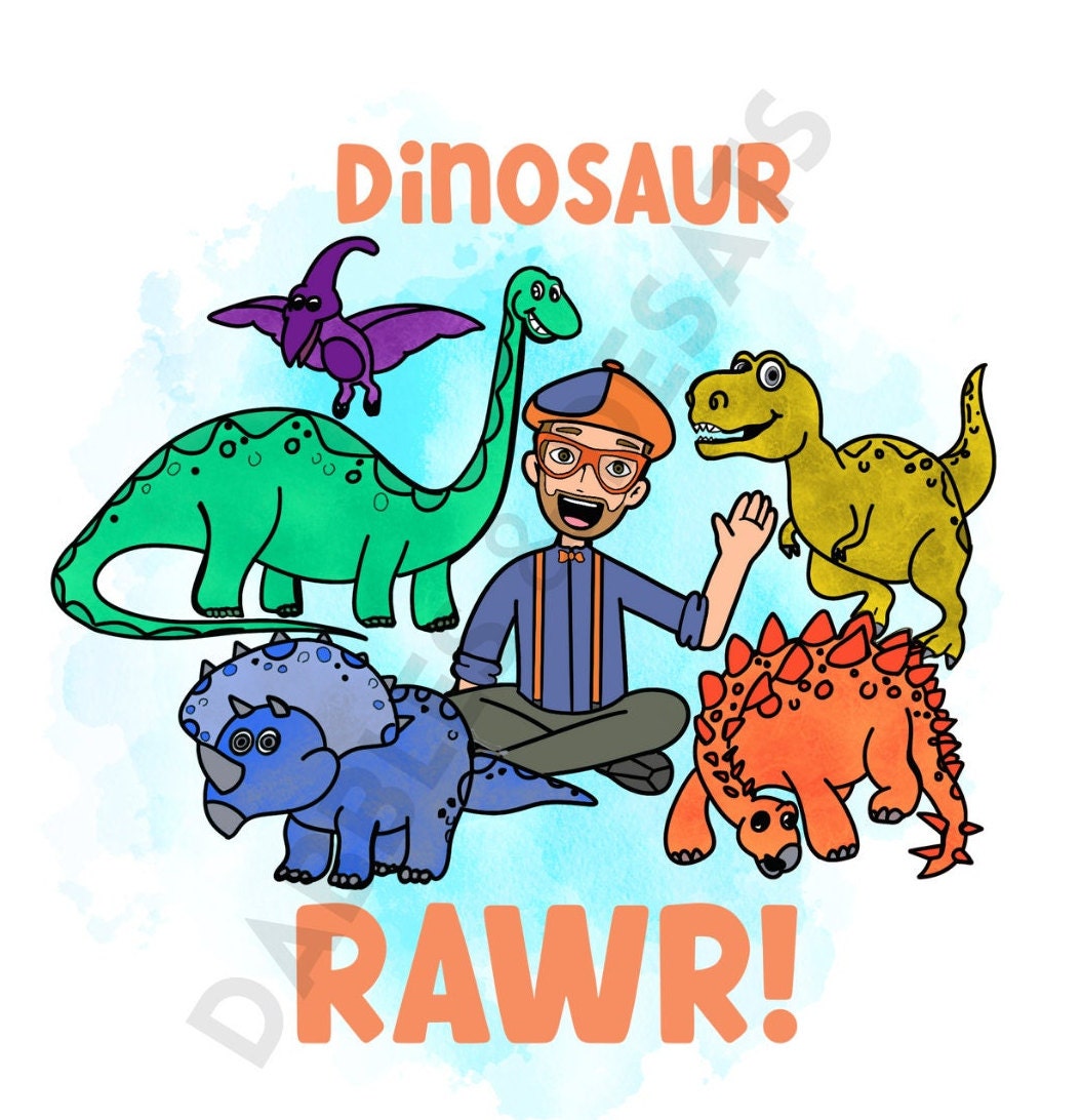 Blippi dinosaur shirt Clearance