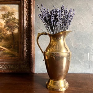 Reserved ——————— Vintage Large 12” Simplistic Brass Decorative Pitcher