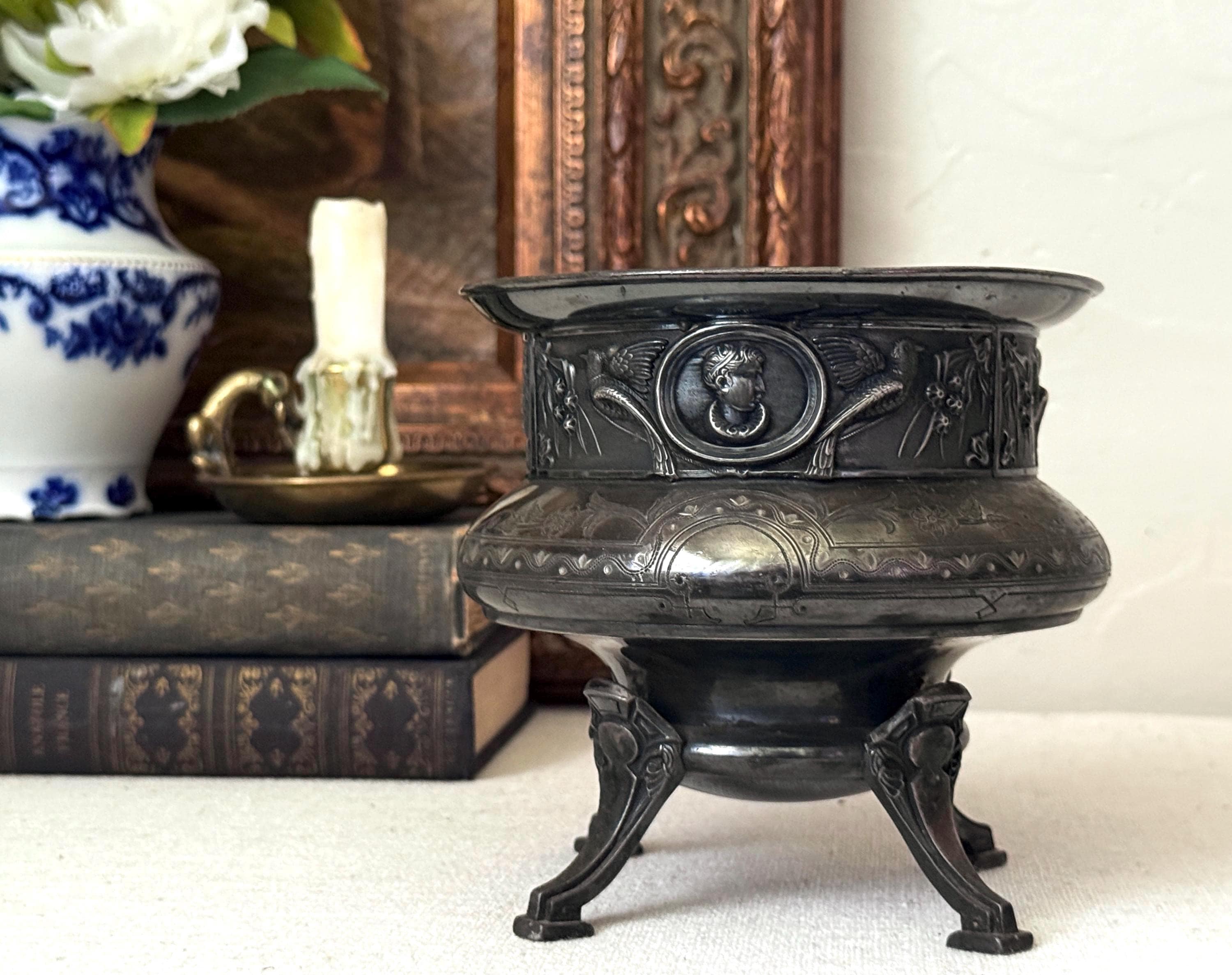 Vintage Silver Plate Planter - Etsy - Page 2