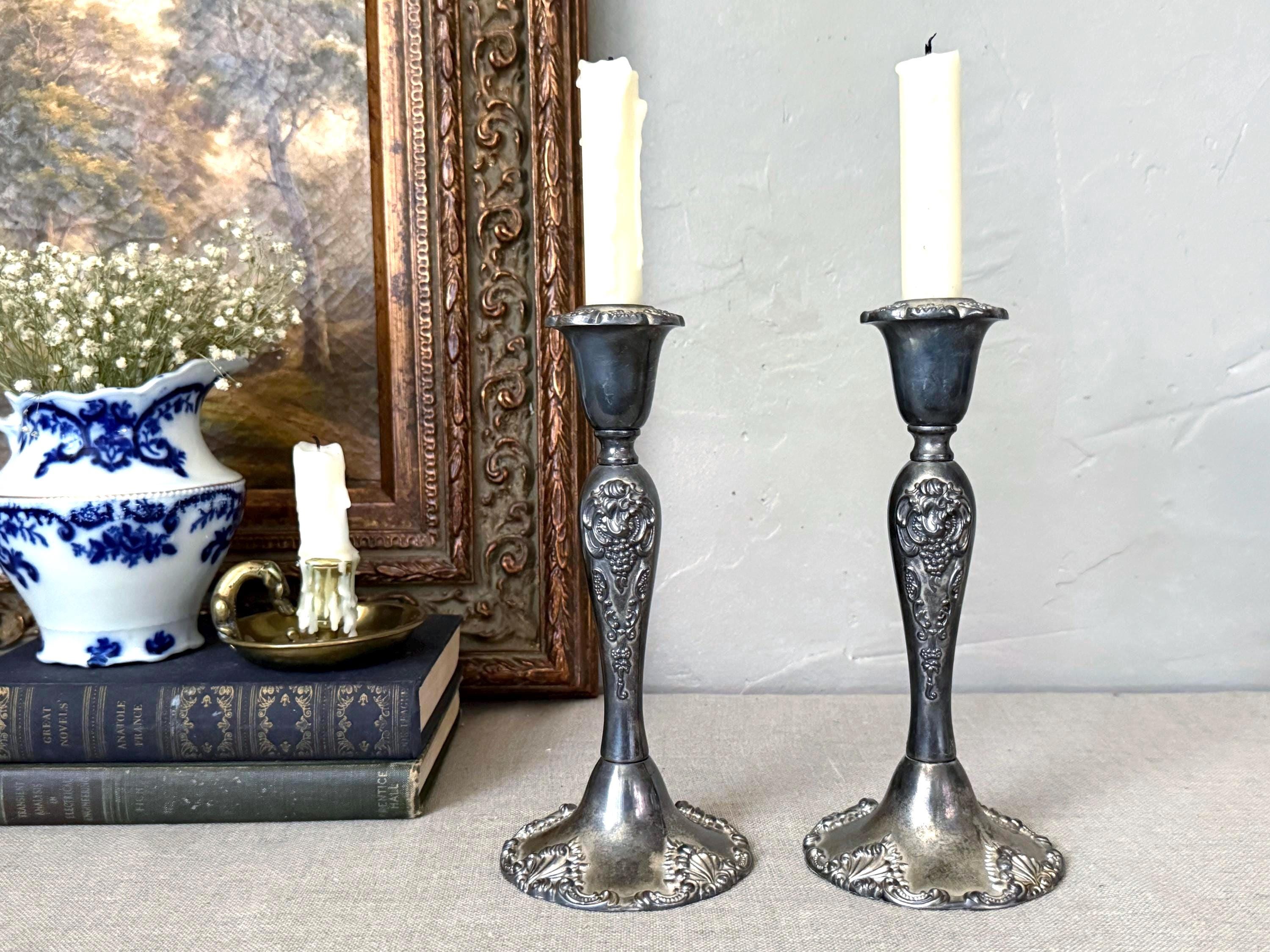 Godinger Silver Candlesticks - Etsy