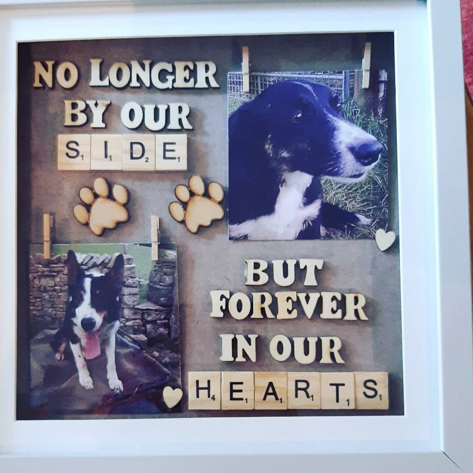 Cadre de souvenir de chien fait à la main Etsy