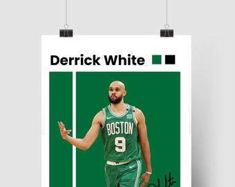 Derrick White Poster | Boys Room Poster | Modern | Celtic's | Derrick White | Sports | Poster