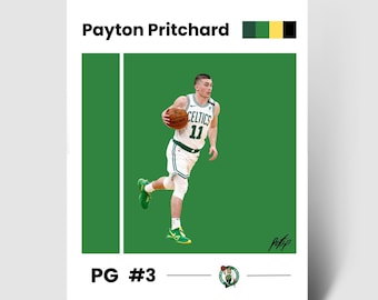 Payton Pritchard Poster | Basketball Poster | Boy Poster | Basketball