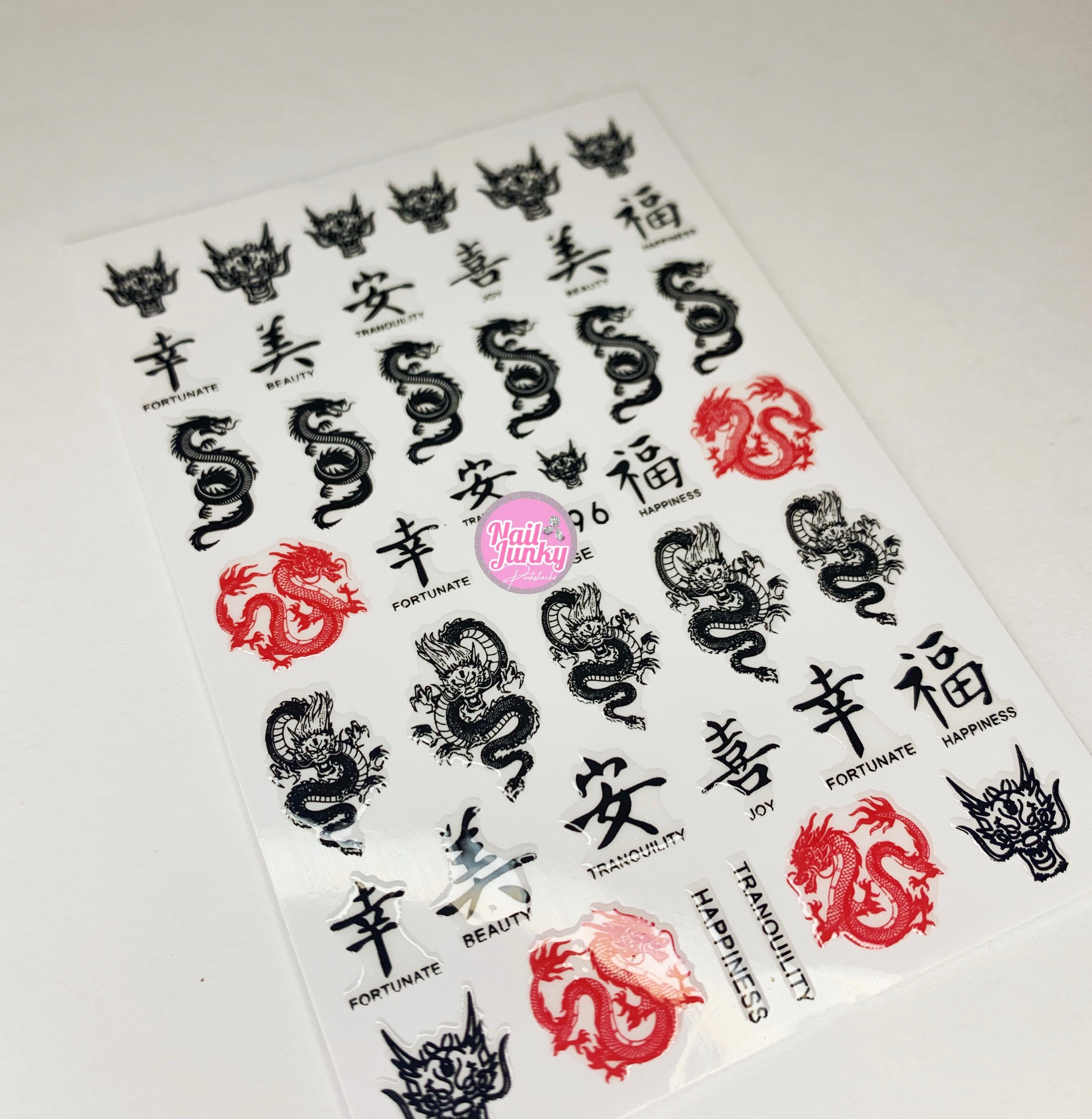 Chinese Nail Decals - Etsy