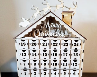 ADVENT CALENDAR SVG, pdf, Instant Download, Christmas Calendar