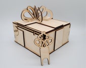 GEAR GIFT BOX svg, Gift Box, Birthday Present, Pdf, Eps, Dxf