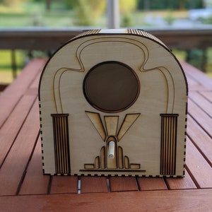 BIRDHOUSE SVG - Bird Feeder Svg - Wood Bird House - Cathedral Radio - Laser Cut Svg File - Birdhouse Décor