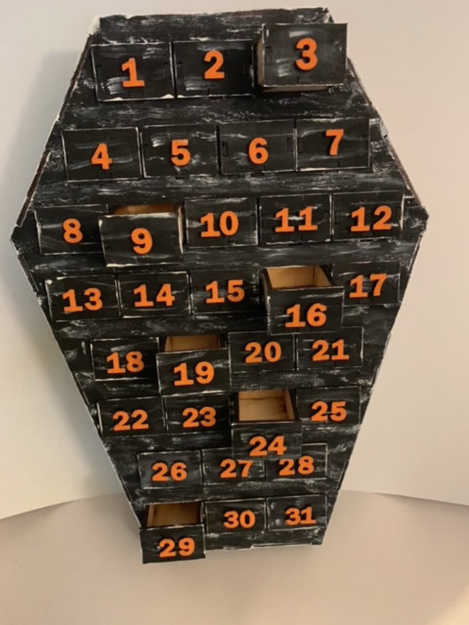 COFFIN HALLOWEEN ADVENT Calendar Read Instant Etsy