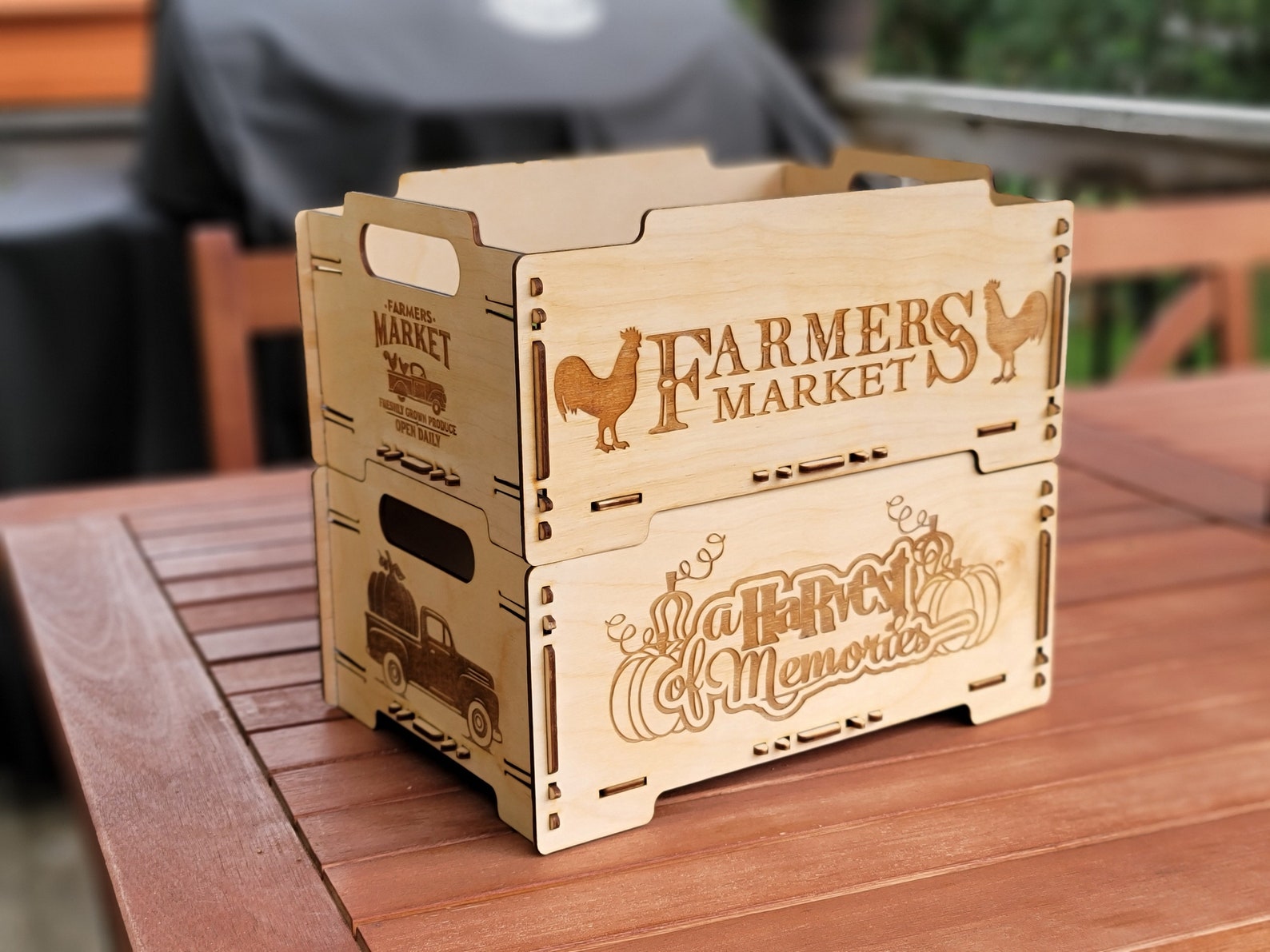 STACKABLE FARMHOUSE Containers SVG, Pdf, 2 Designs - Etsy